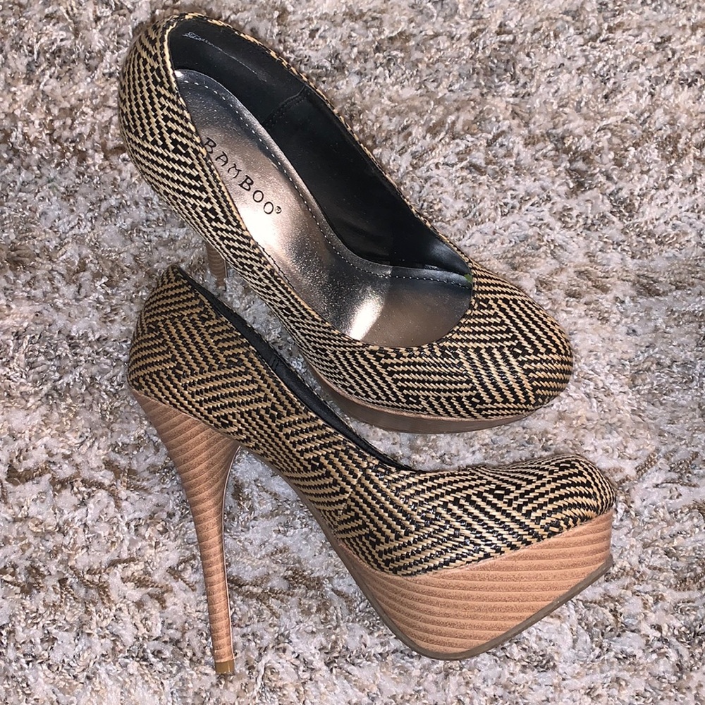 Bamboo ladies pumps